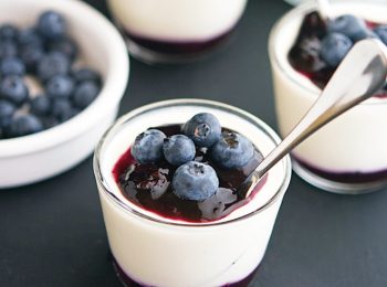 Panna Cotta Allo Yogurt Con Salsa Ai Mirtilli Gg Giovani Genitori